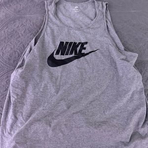 Grey Nike Tank Top w/ Black check mark - Men (XXL)